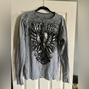 Affliction thermal long sleeve shirt